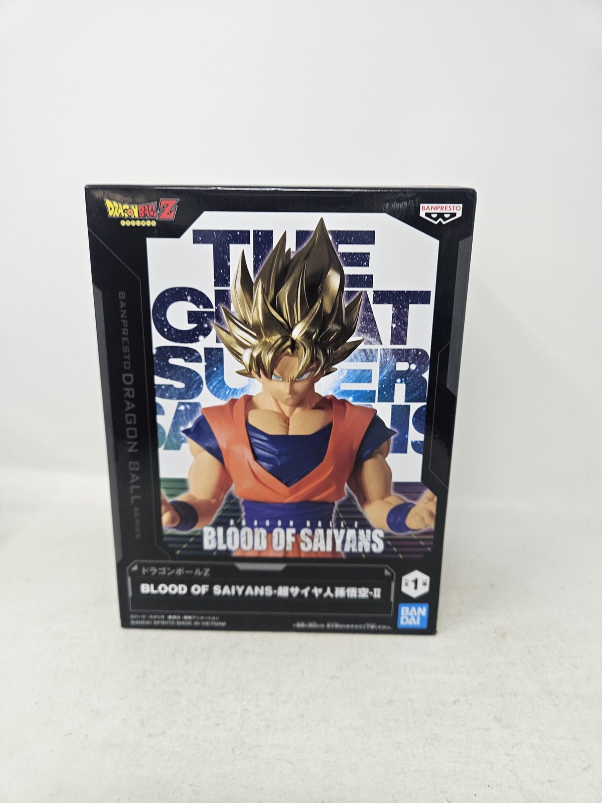 BANPRESTO Blood Of Saiyans Goku Super Saiyan Dragon Ball Z Figure New Boxed