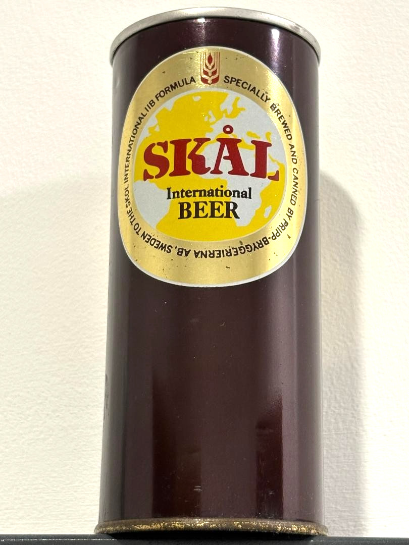 Vintage SKAL International Beer - Empty Pull Tab Beer Can,  From Sweden