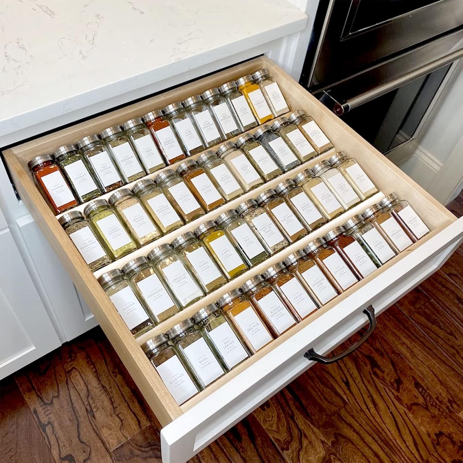 Acrylic Spice Drawer Organizer Expandable 4 Tier Kitchen Storage Tray Rack Acrylic Spice Drawer Organizer Expandable 4 Tier Kitchen Storage Tray Rack
