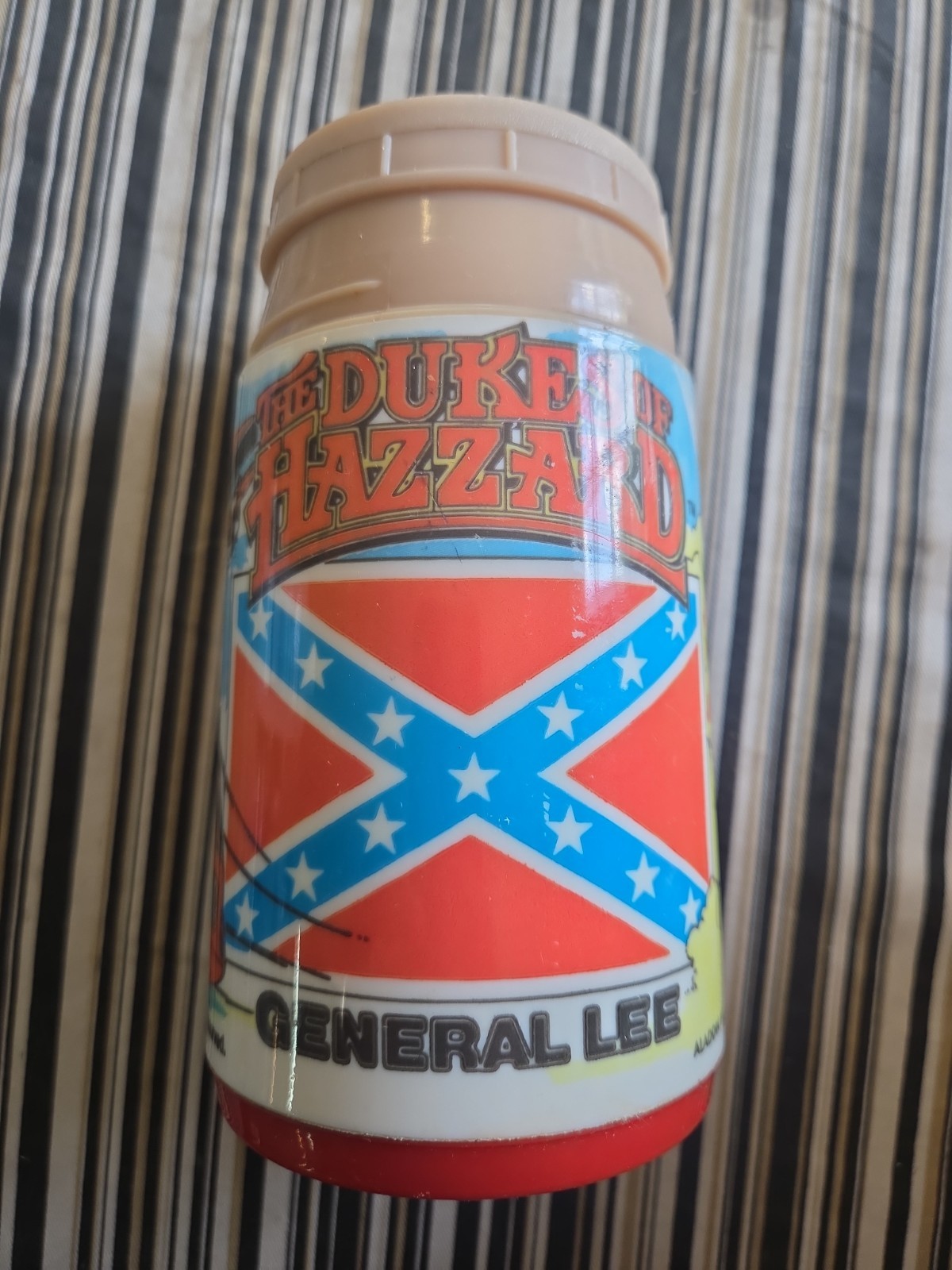 Vtg 1980 The Dukes Of Hazzard Thermos General Lee Aladdin - Thermos Only- NO CAP