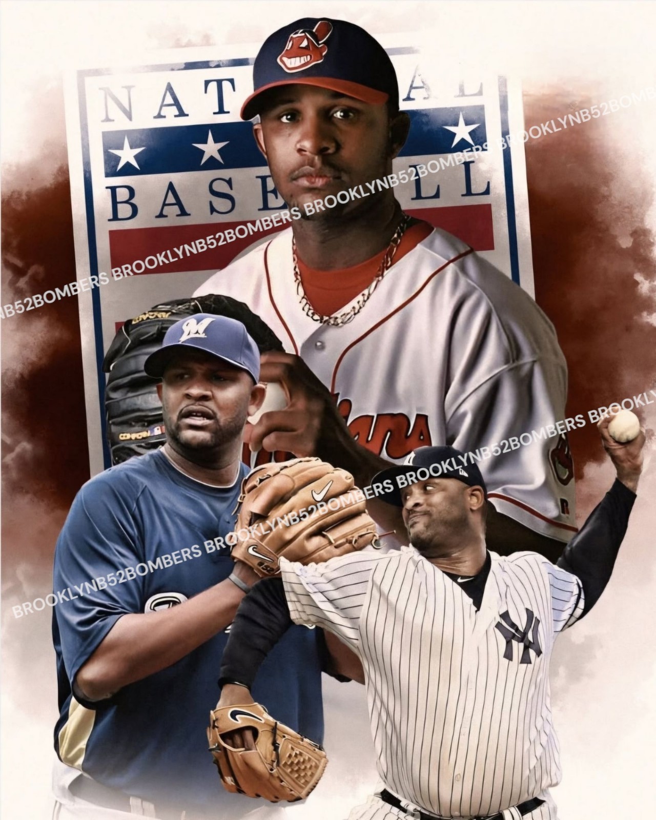 C.C. Sabathia Hall Of Fame Custom Exclusive 8x10 Glossy Photo