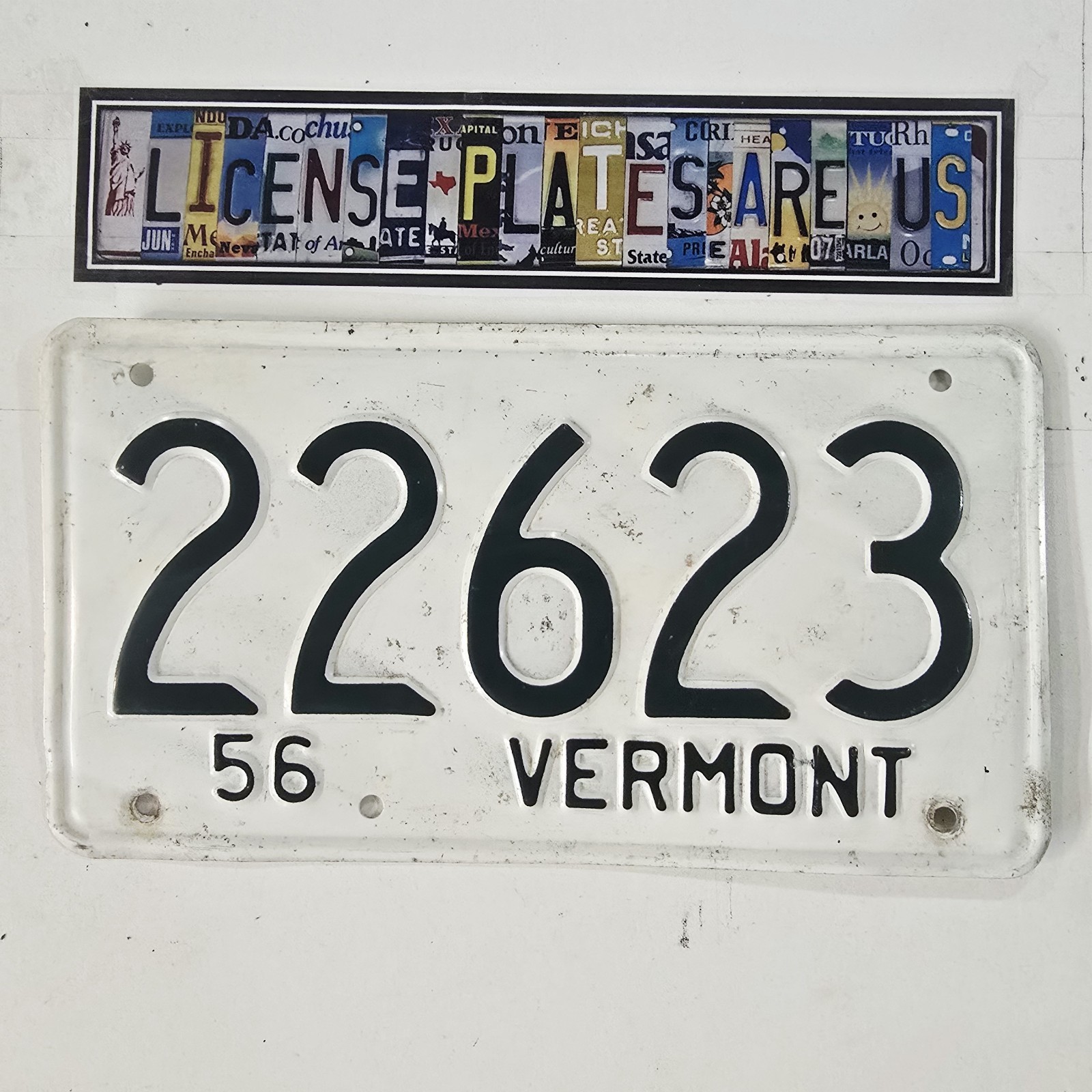 1956 Vermont License Plate 🔥 Original Vintage VT Tag 22623