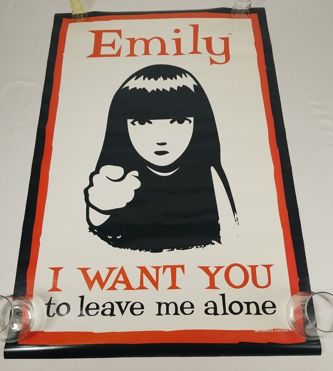 Vintage Emily the Strange I Want You To Leave Me Alone 35×24\