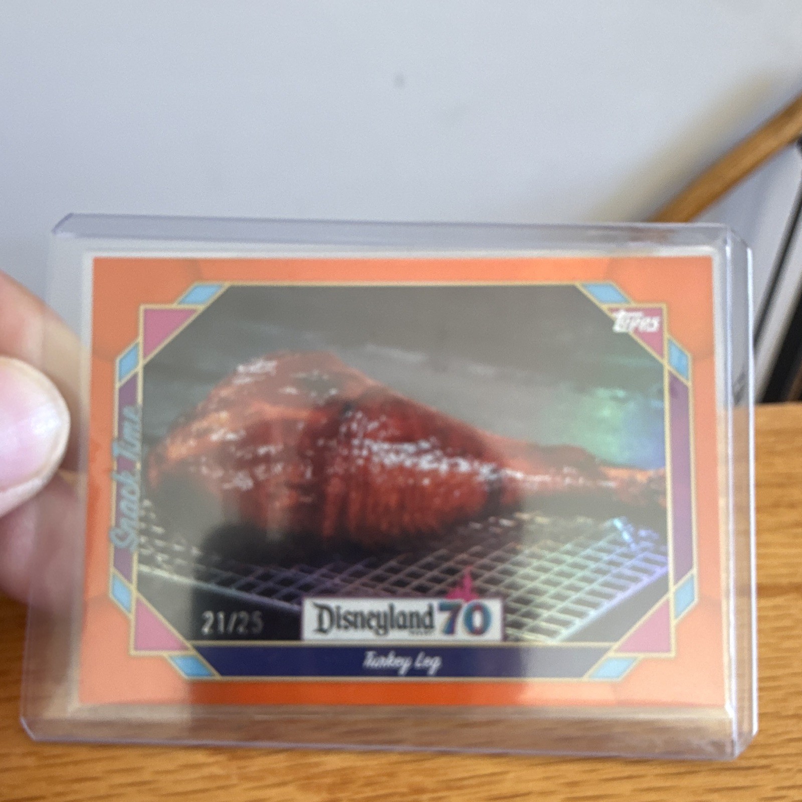 Topps 2025 Disneyland 70 Disney Card #103 Turkey Leg Serial Numbered 21/25