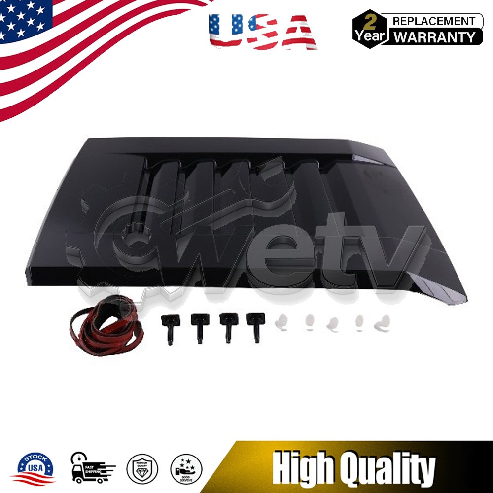76181-AK900 Glossy Black Hood Scoop and Hood Scoop for Tacoma 2024-2025(Black)