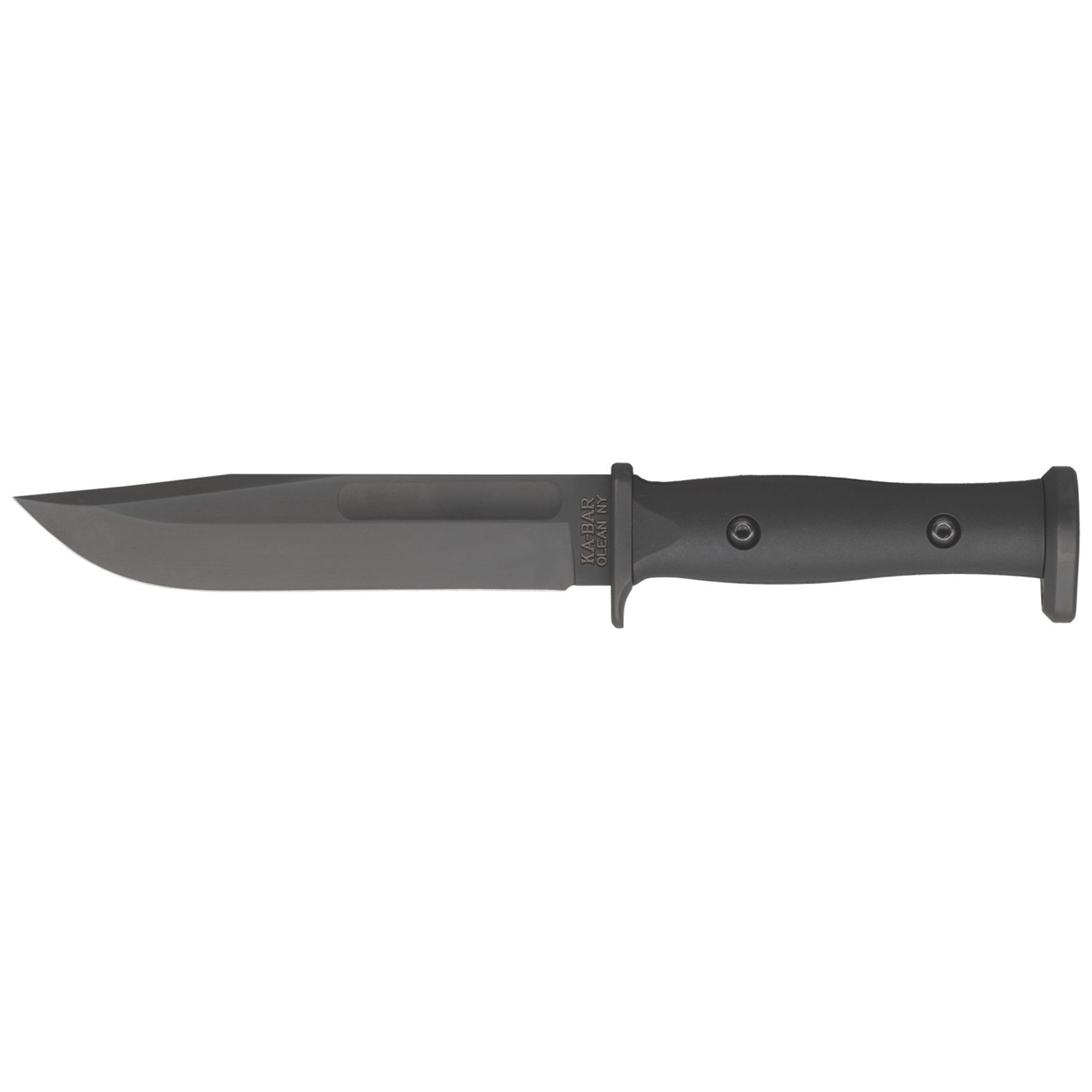 KA-BAR Slabby 1310 Fixed Blade Knife 6.86in 1095 Cro-Van magazine Point w/Sheath