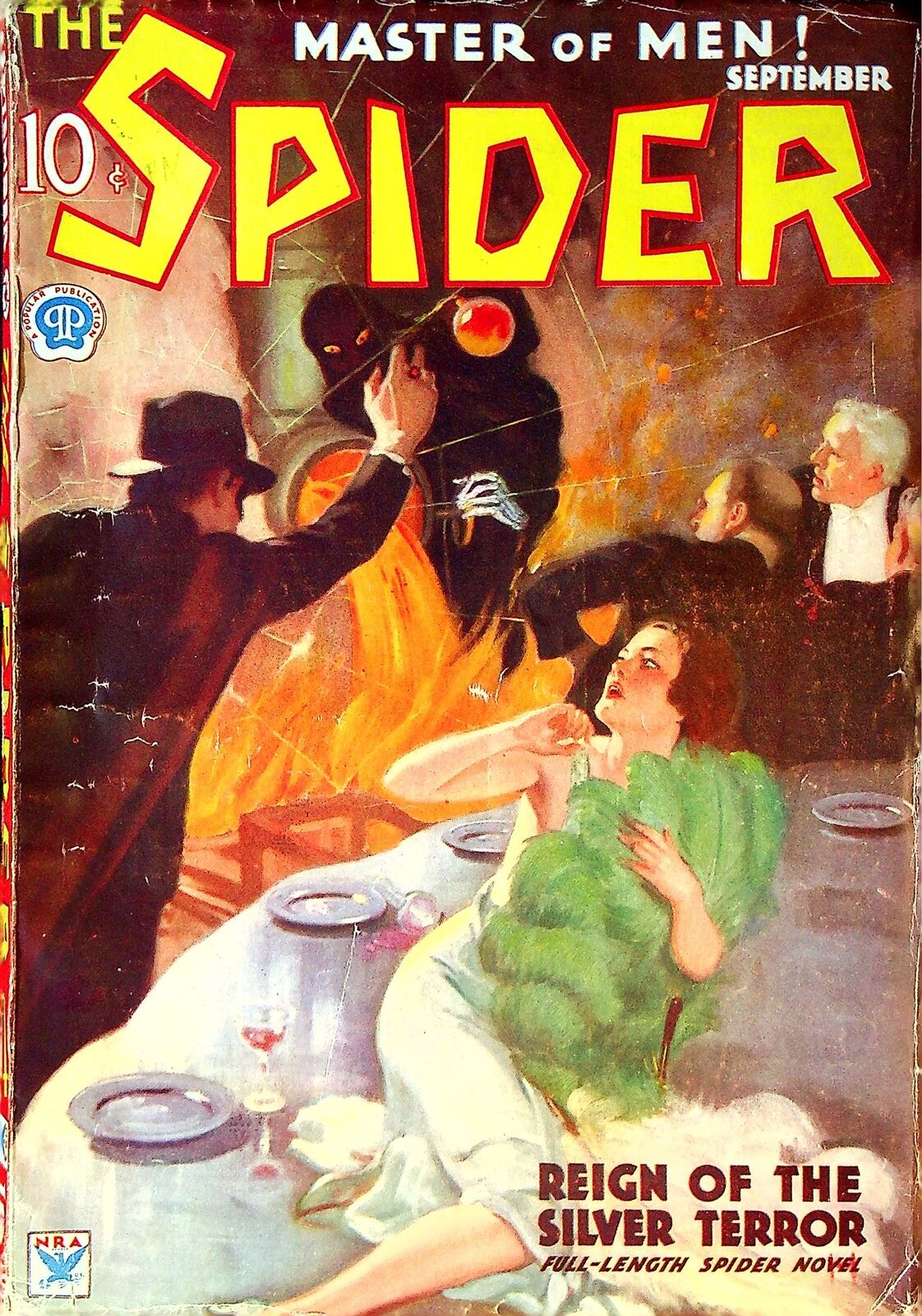 Spider Pulp Sep 1934 Vol. 3 #4 VG