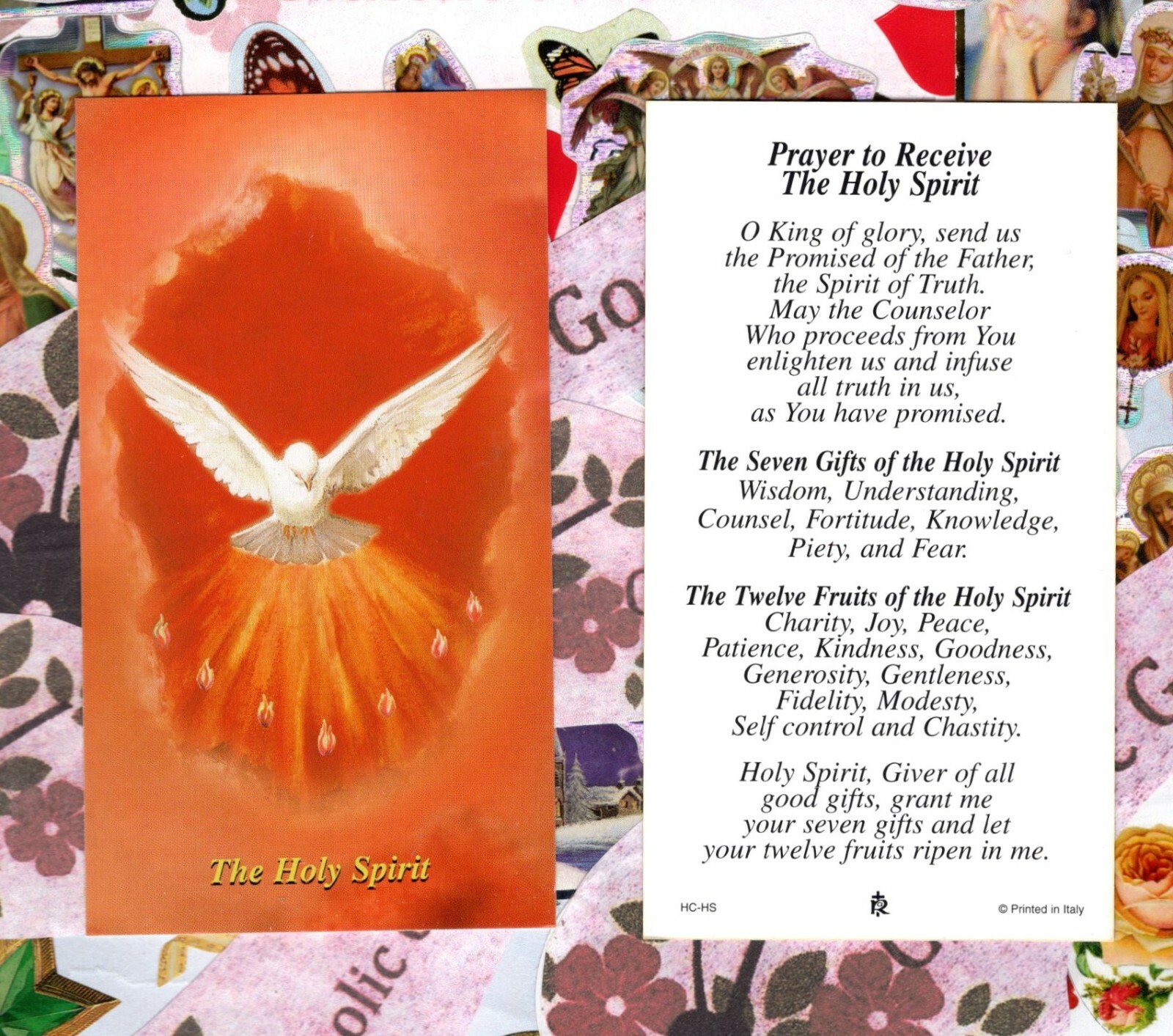 Prayer to Receive the Holy Spirit - RA - Paperstock Holy Card