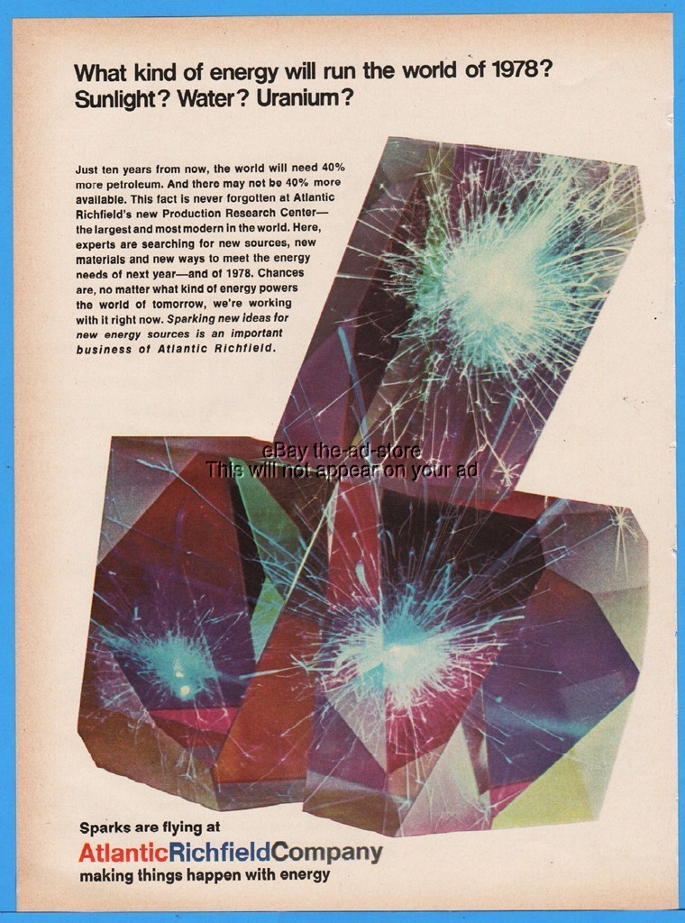 1967 ARCO Atlantic Richfield Production Research Center 1978 ENERGY Art Ad