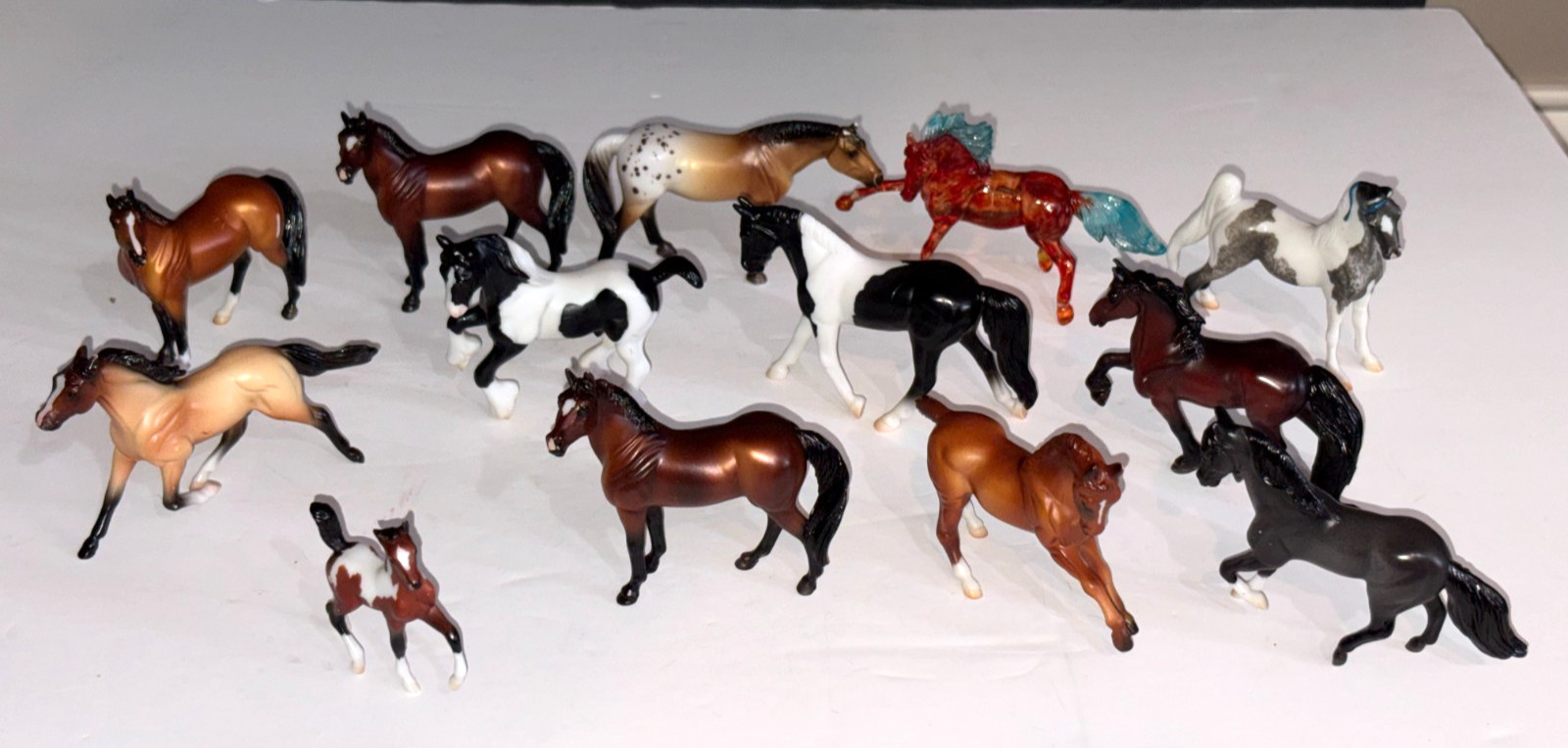 Vintage Breyer Reeves Lot Of 13 Horses Stablemates 4 X 3