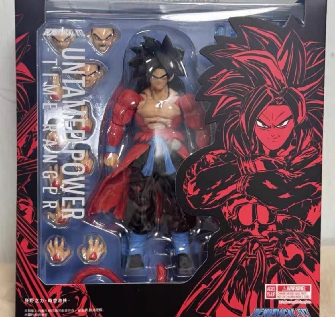 Demoniacal Fit custom shf 1/12 ssj4 goku Time Ranger action figure Demoniacal Fit custom shf 1/12 ssj4 goku Time Ranger action figure