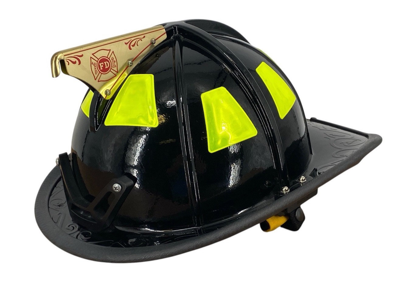 Cairns Authentic 1010 Fire Helmet Firefighter Neck Shield MFG 2020 Black
