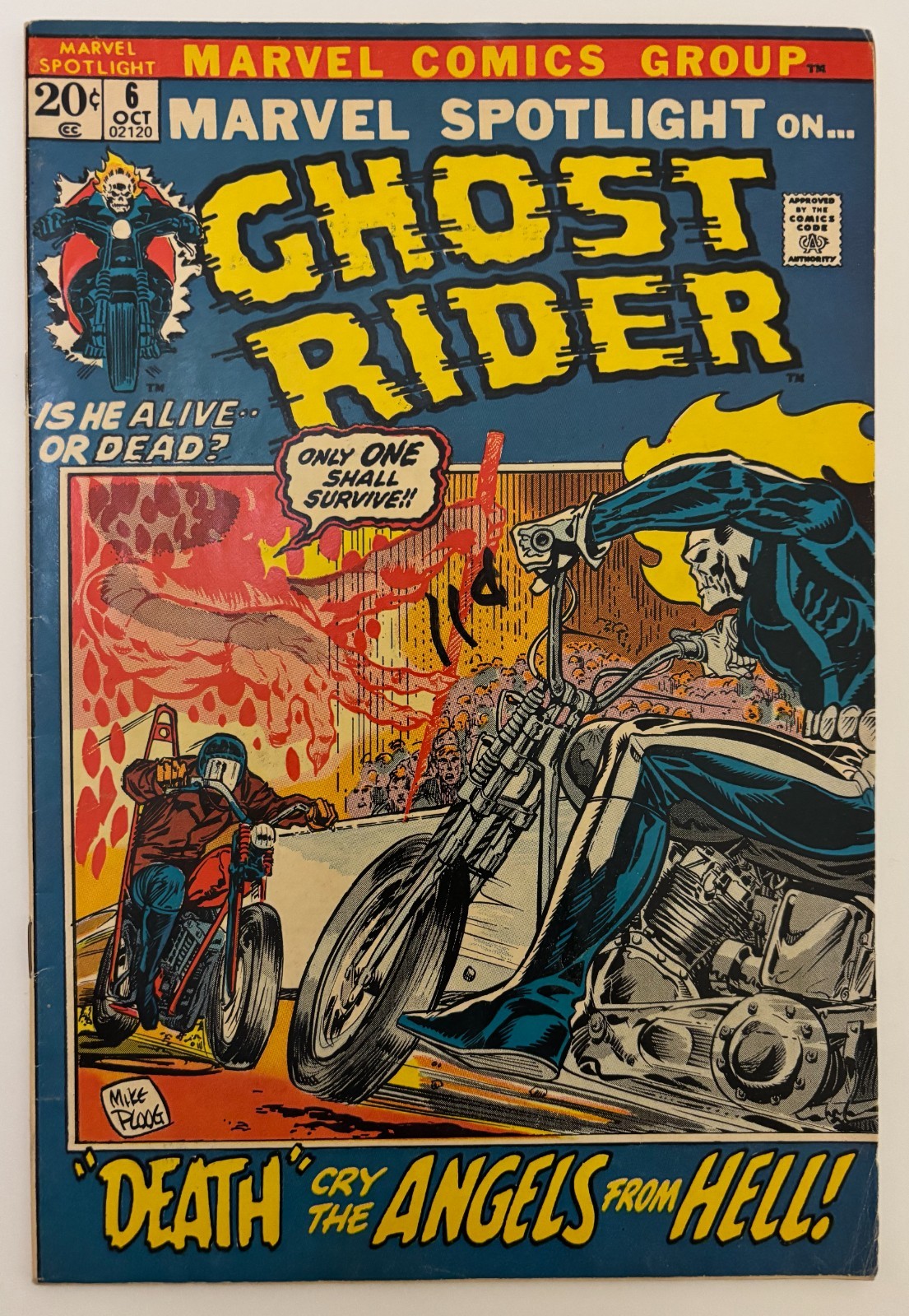 MARVEL SPOTLIGHT GHOST RIDER #6 VG 4.0 2nd appearance Johnny Blaze HOT