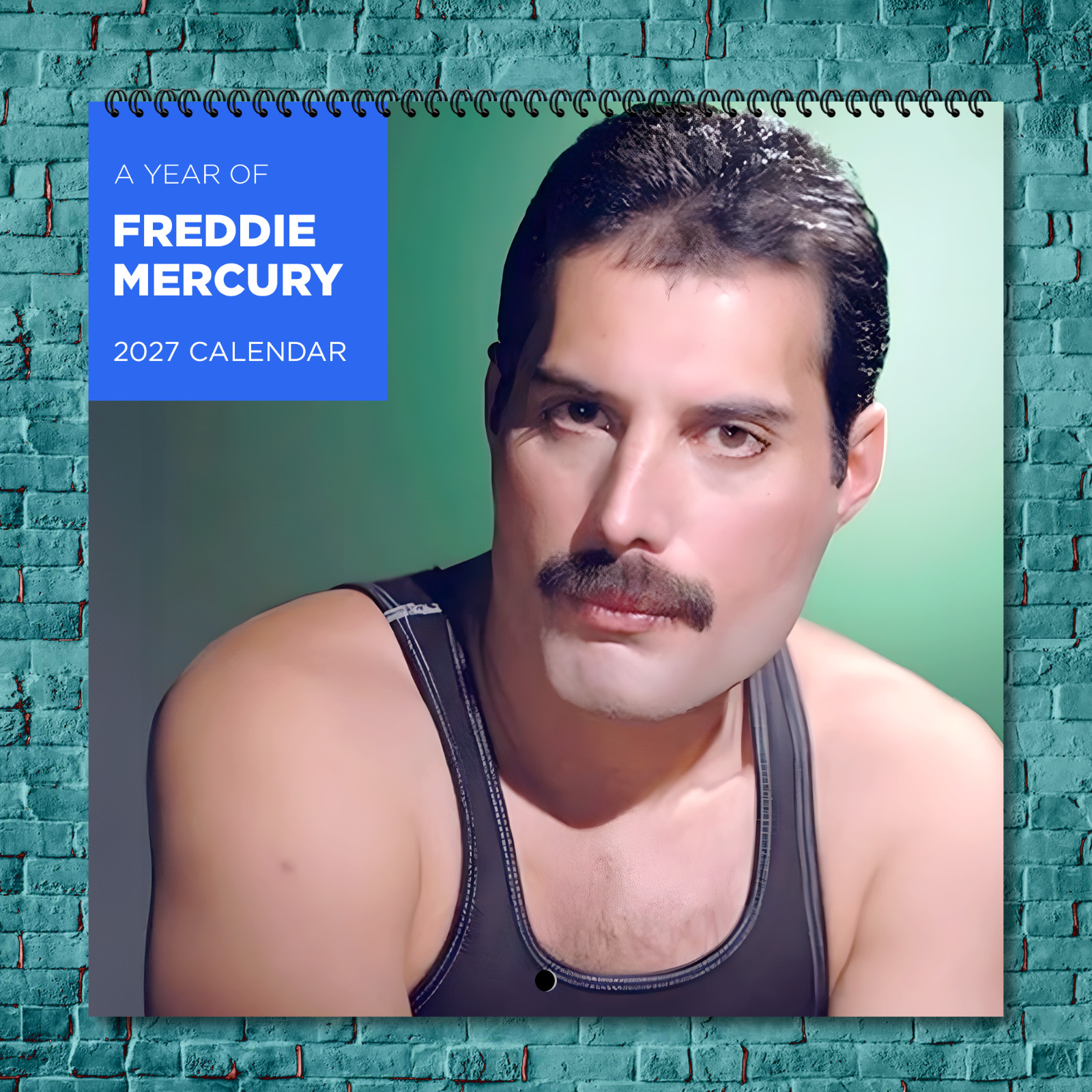 Freddie Mercury 2027 Wall Calendar 12 Month Celebrity Photo Fan Collectible
