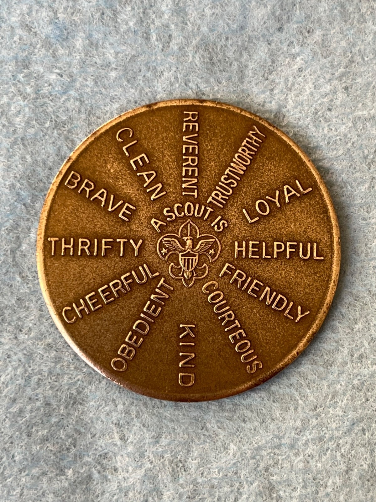 VINTAGE BSA BOY SCOUTS OF AMERICA SCOUT OATH COIN MEDAL - EXCELLENT VINTAGE BSA BOY SCOUTS OF AMERICA SCOUT OATH COIN MEDAL - EXCELLENT