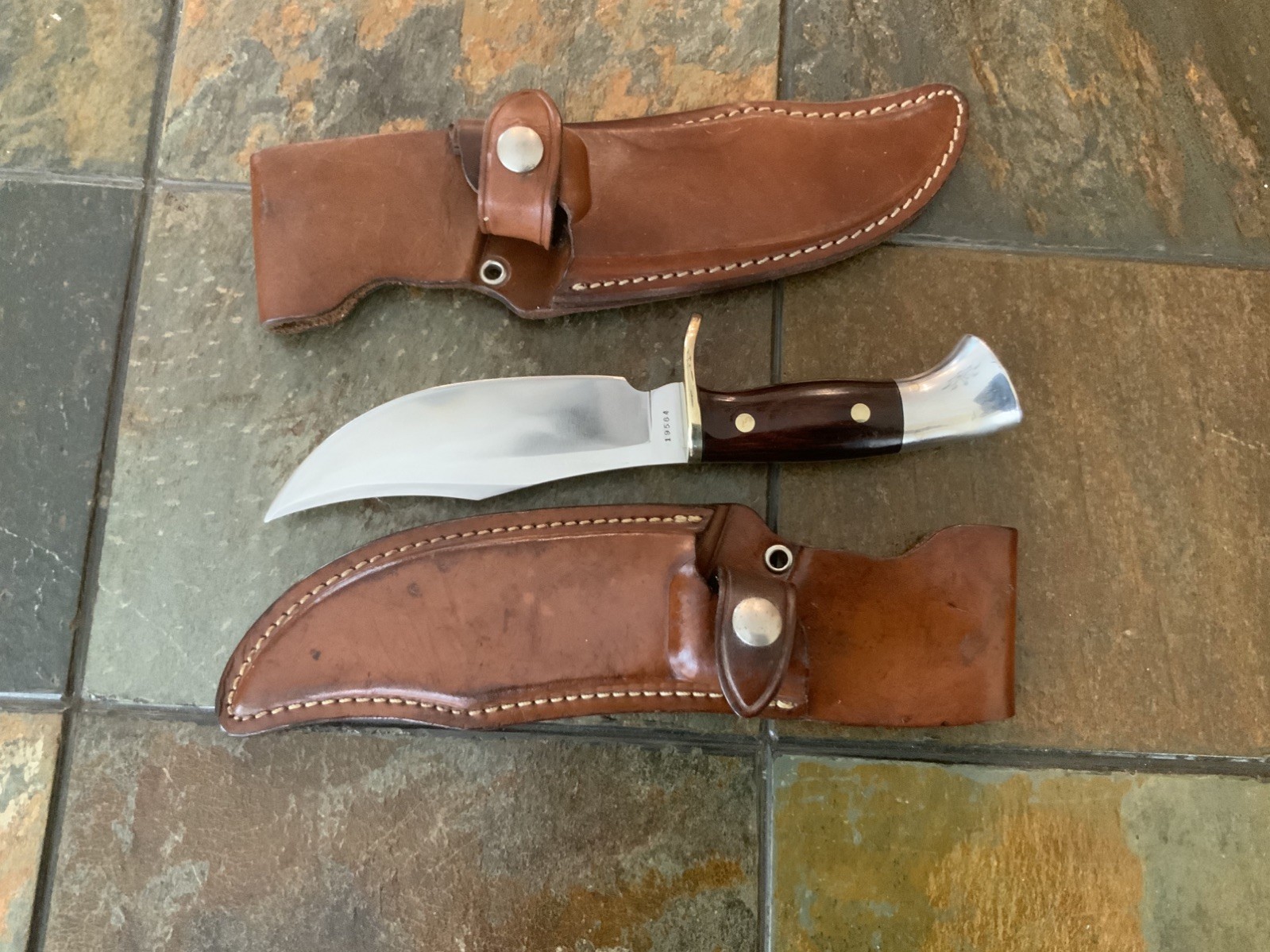 VINTAGE WESTERN CUTLERY WESTMARK 701 FIXED BLADE KNIFE & SHEATH Made in the USA