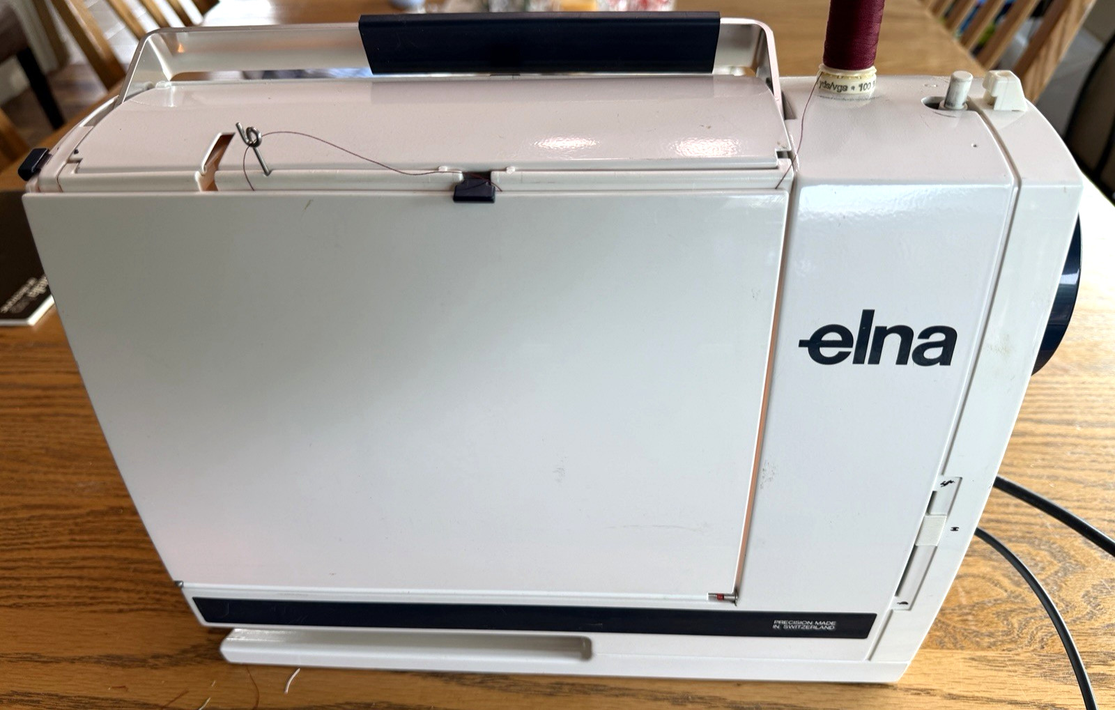 *Vintage Elna Stella TX Air Electronic Sewing Machine w Ft Con, Access - Cleaned