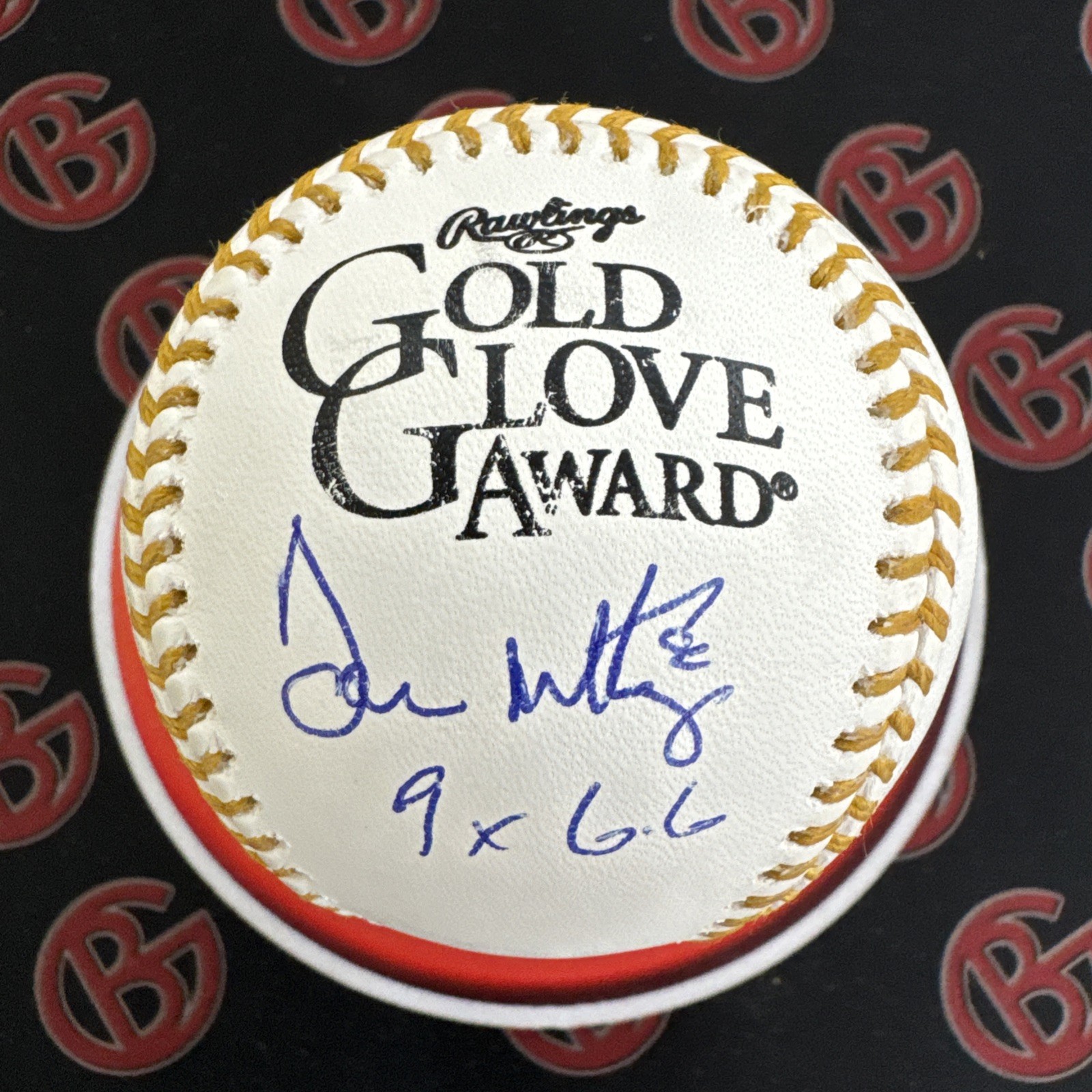 Don Mattingly New York Yankees Inscribed 9x GG Logo Signed OMLB Autographed BAS