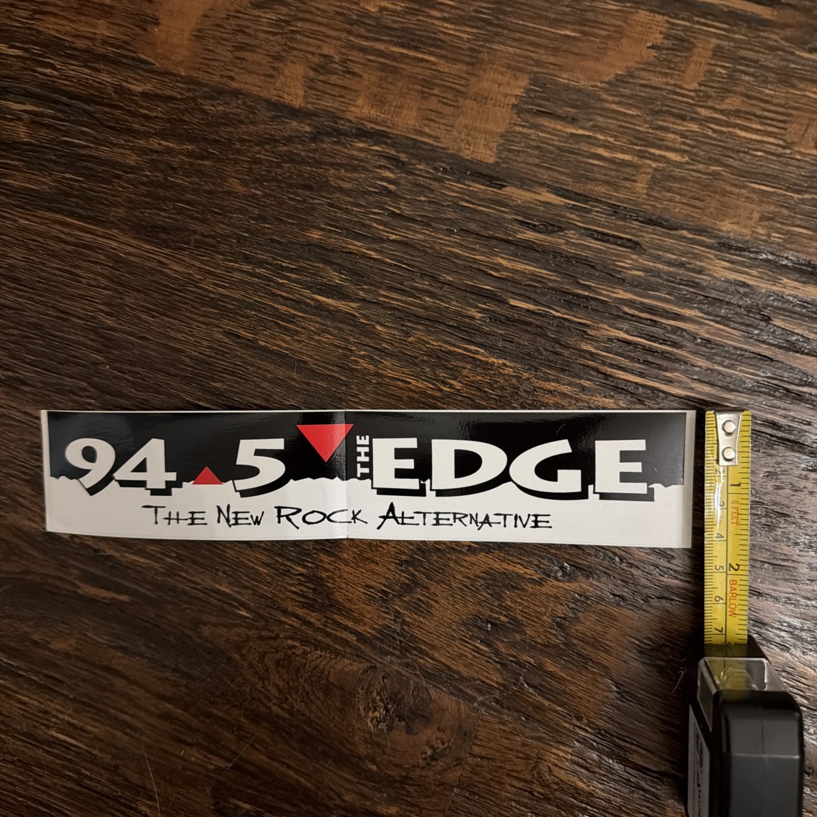 VTG 94.5 The Edge Radio Station Bumper Sticker 90s Grunge Alternative Dallas NEW VTG 94.5 The Edge Radio Station Bumper Sticker 90s Grunge Alternative Dallas NEW
