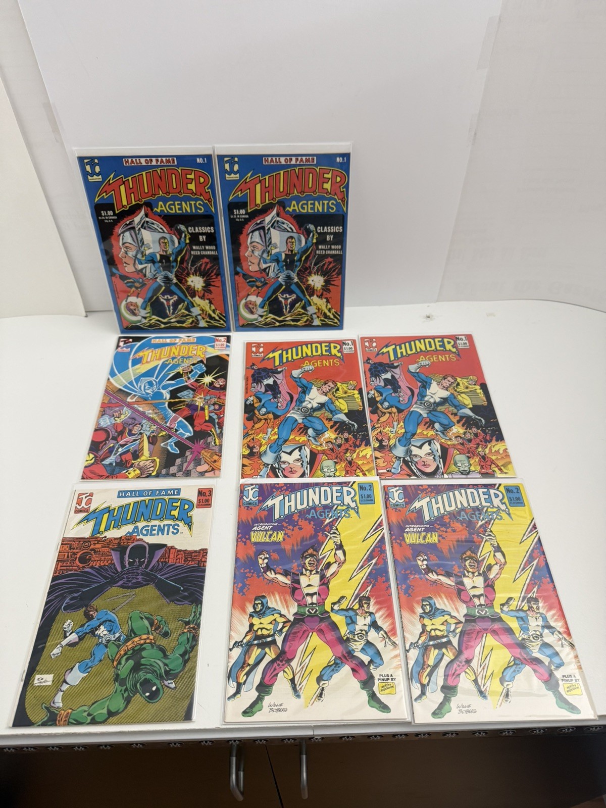 LOT OF 8 THUNDER AGENTS No. 1, 2 AND HALL OF FAME No. 1, 2, 3