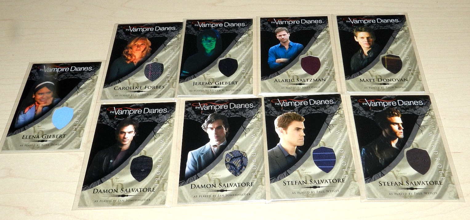 VAMPIRE DIARIES WARDROBE LARGE LOT OF 9 VAMPIRE TV DAMON STEFAN ELENA +