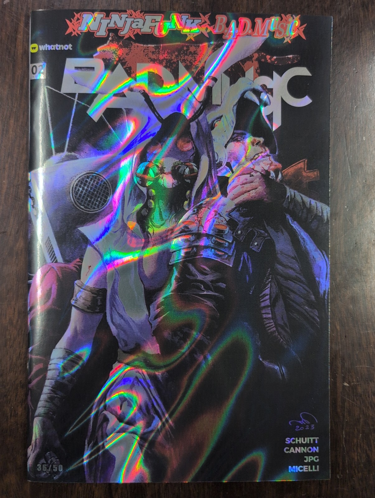 Ninja Funk: B.A.D Music #2 (Whatnot 2025) EP 08 Holo Foil Variant #36/50 NM