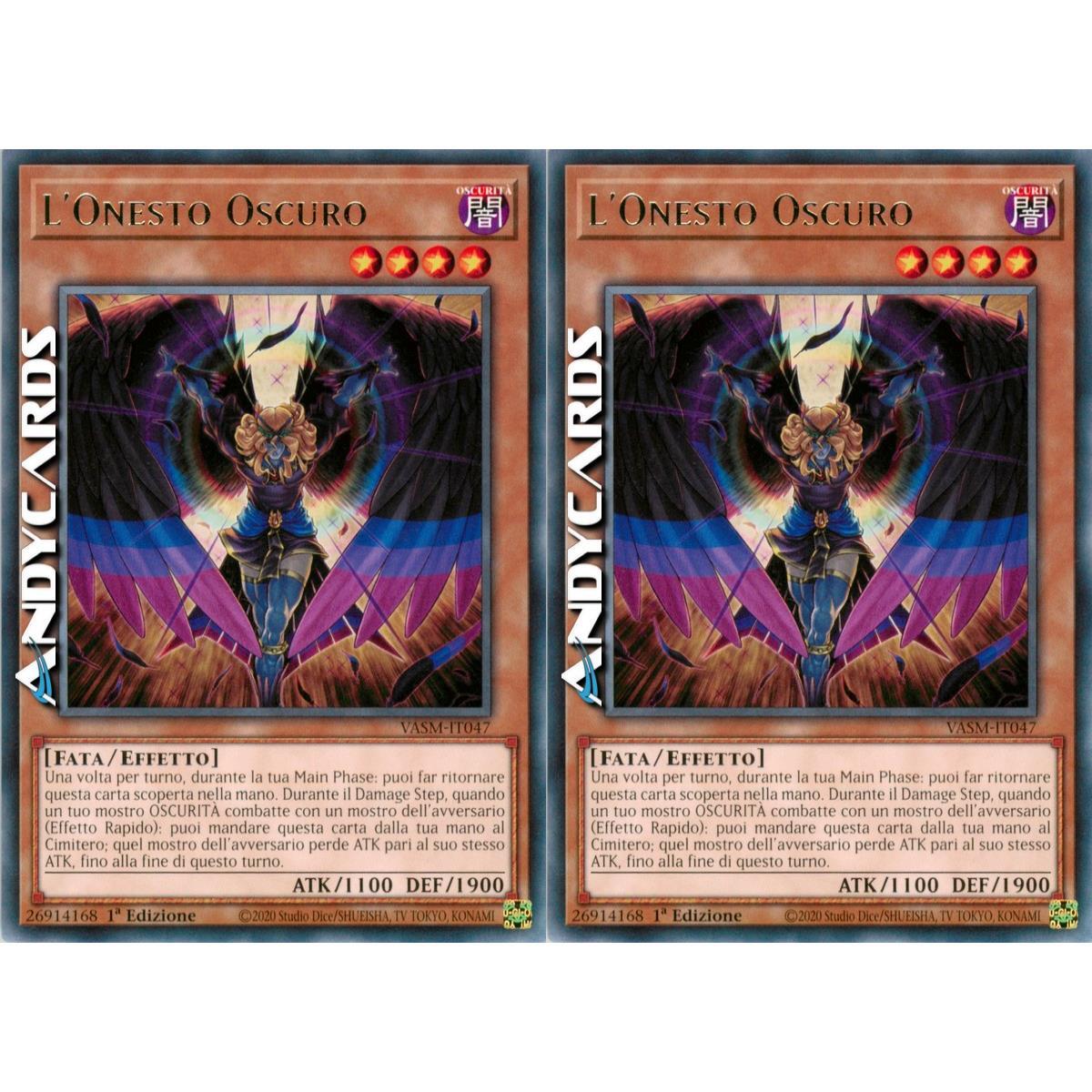 2x The Dark Honest • (Dark Honest) • Rare • VASM IT047 • 1Ed • Yugioh ANDYCARDS