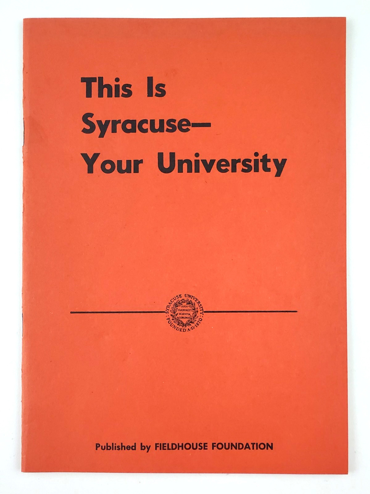 1949 Syracuse University NY Finances Athletics Academics Vintage Booklet
