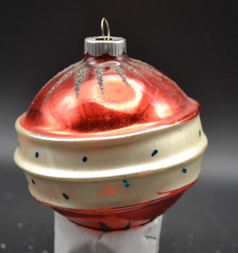 Antique Vintage PATRIOTIC  Christmas Tree Ornament WEST Germany 1950
