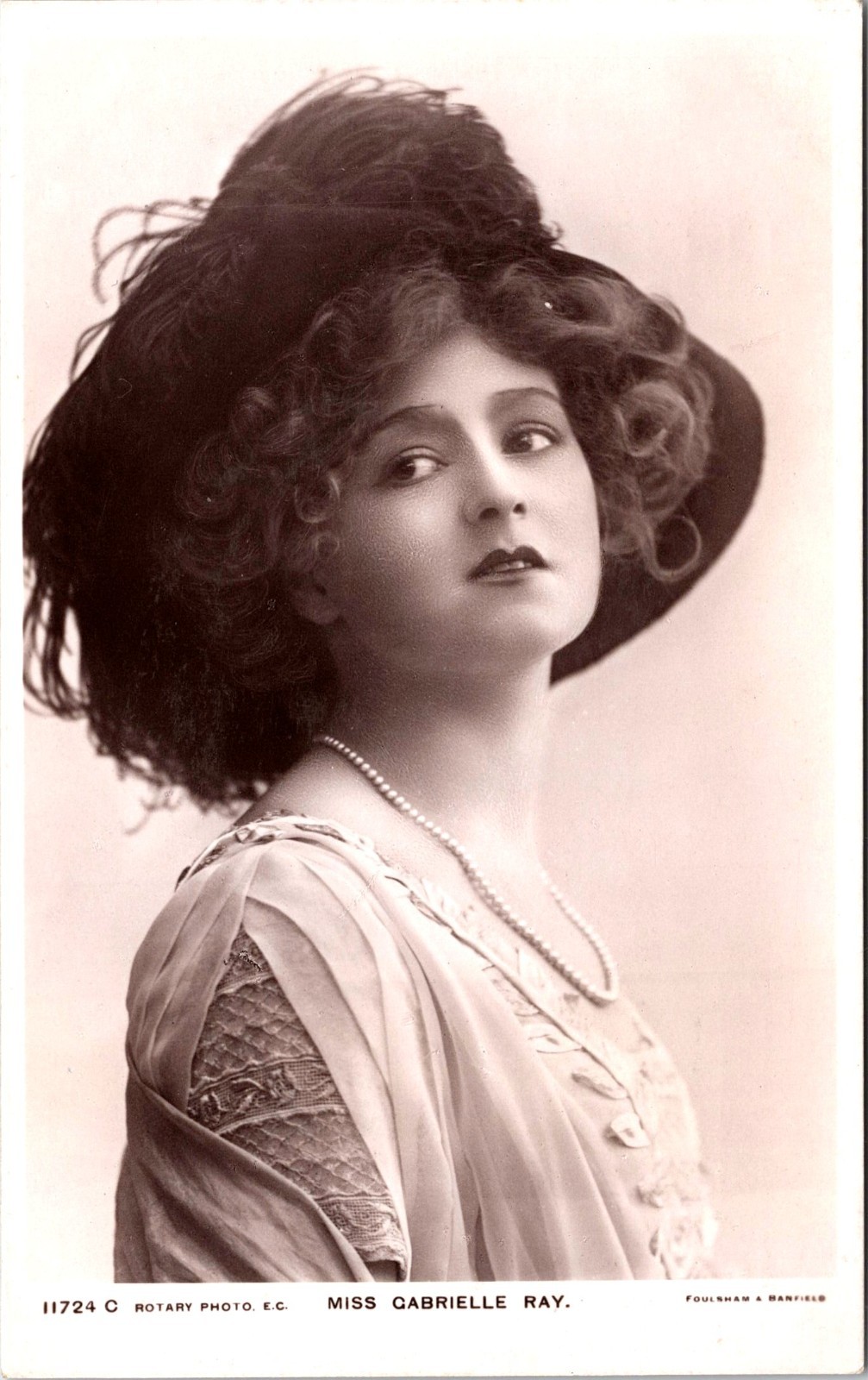 Miss Gabrielle Ray : Edwardian Actress & Dancer : Rotary Photo :Vintage Postcard Miss Gabrielle Ray : Edwardian Actress & Dancer : Rotary Photo :Vintage Postcard