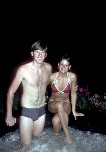 John Lindsay Jr Cast at Home of Producer Norman Keans Celebrating - Old Photo 7