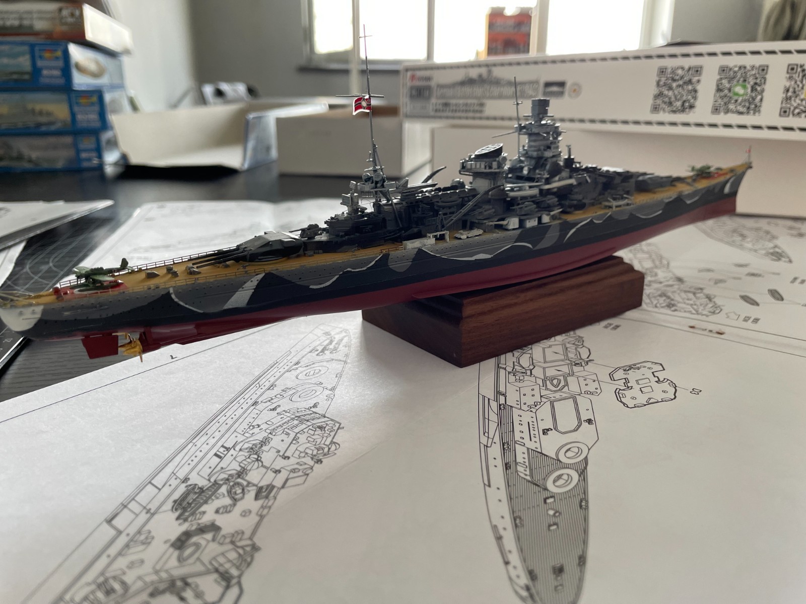 1/700,German Battleship Scharnhorst ,Military model,Static model,free shipping