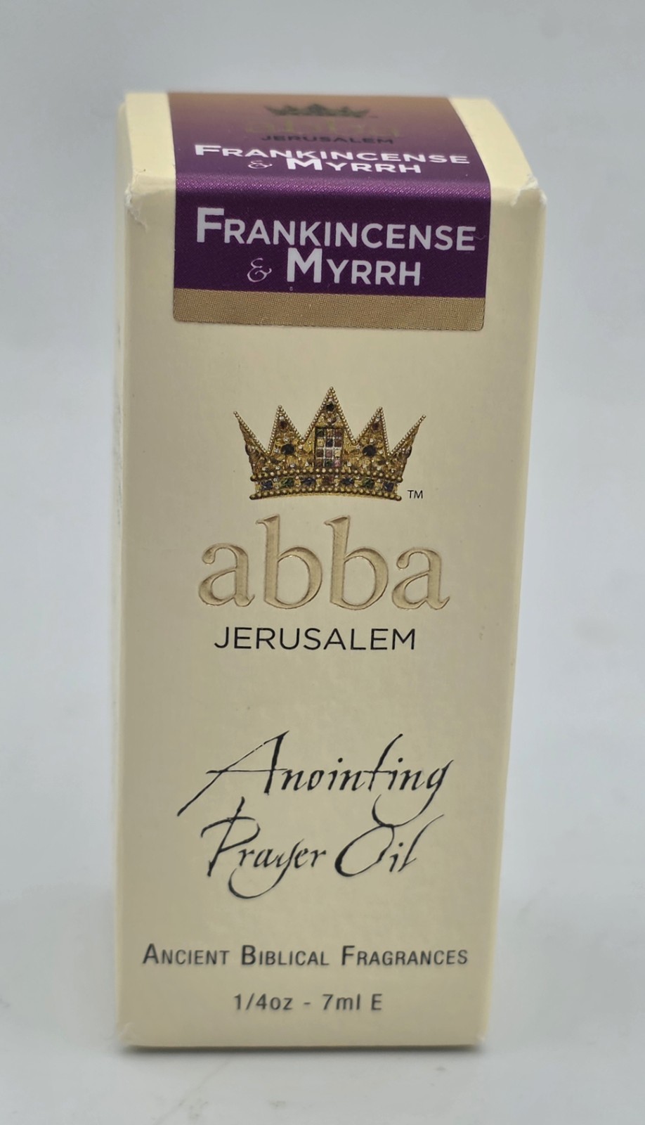 Abba Jerusalem Anointing Oil 1/4oz Frankincense & Myrrh Biblical Fragrances NEW