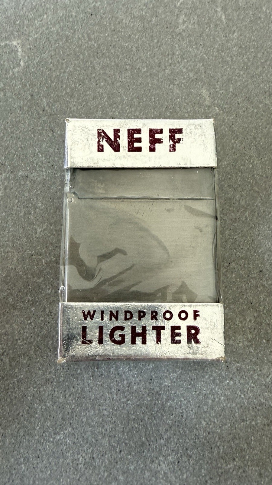 🔥 VINTAGE NEFF WINDPROOF POCKET LIGHTER — NEW YORK, N.Y.