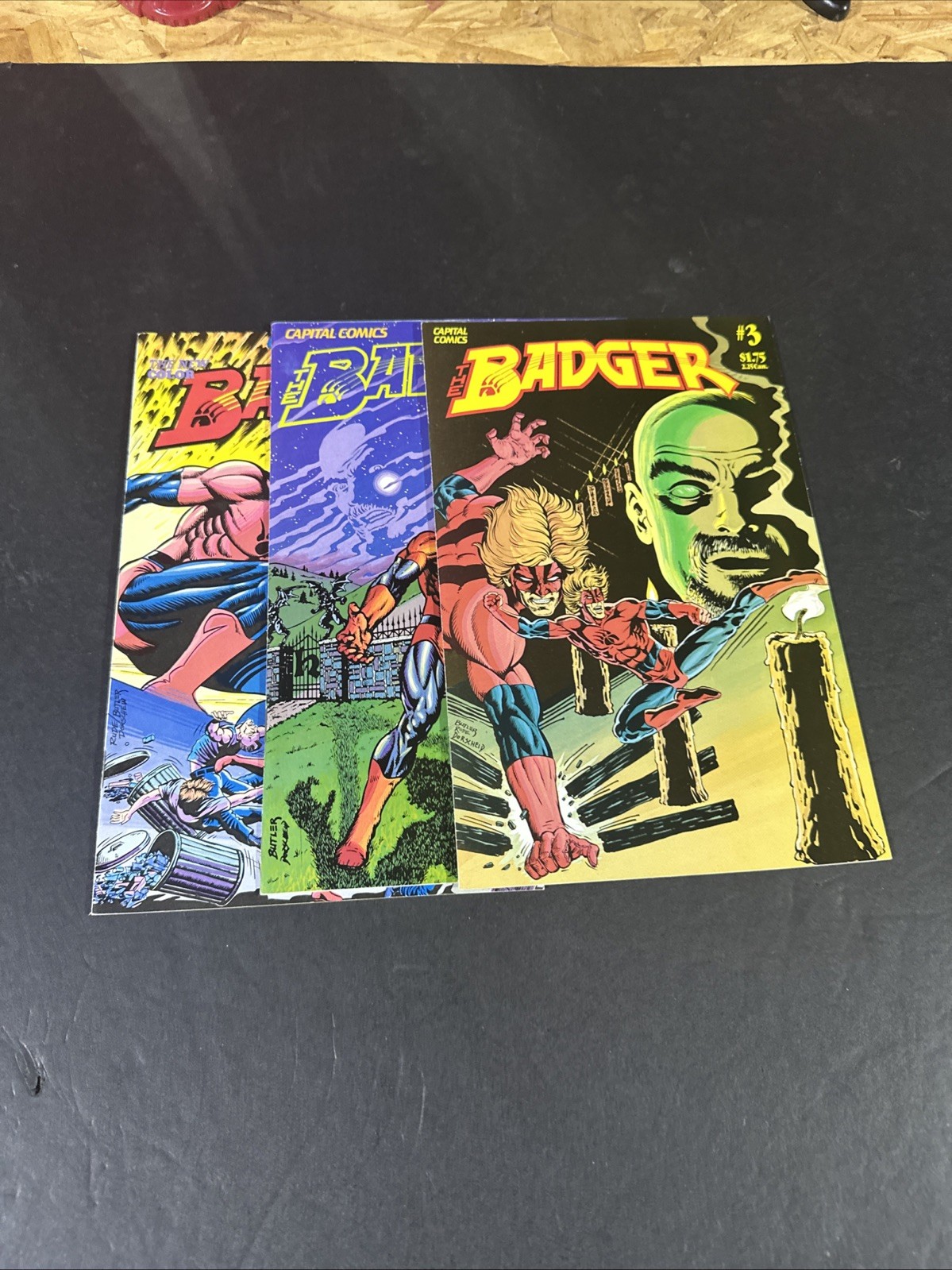 The Badger Comic Lot 1-3 Vf  - Capital Comics 1983 Wc1