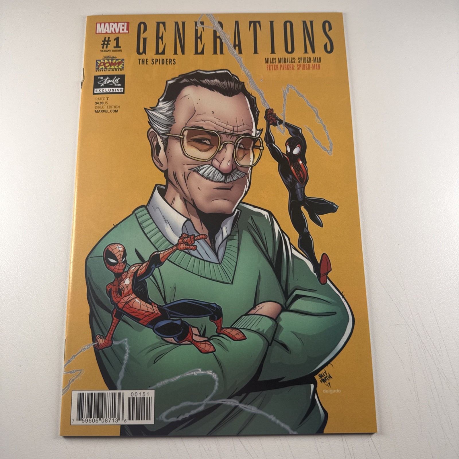 Generations The Spiders #1 (2017) Miles Morales: Peter Parker. Stan Lee Box EX