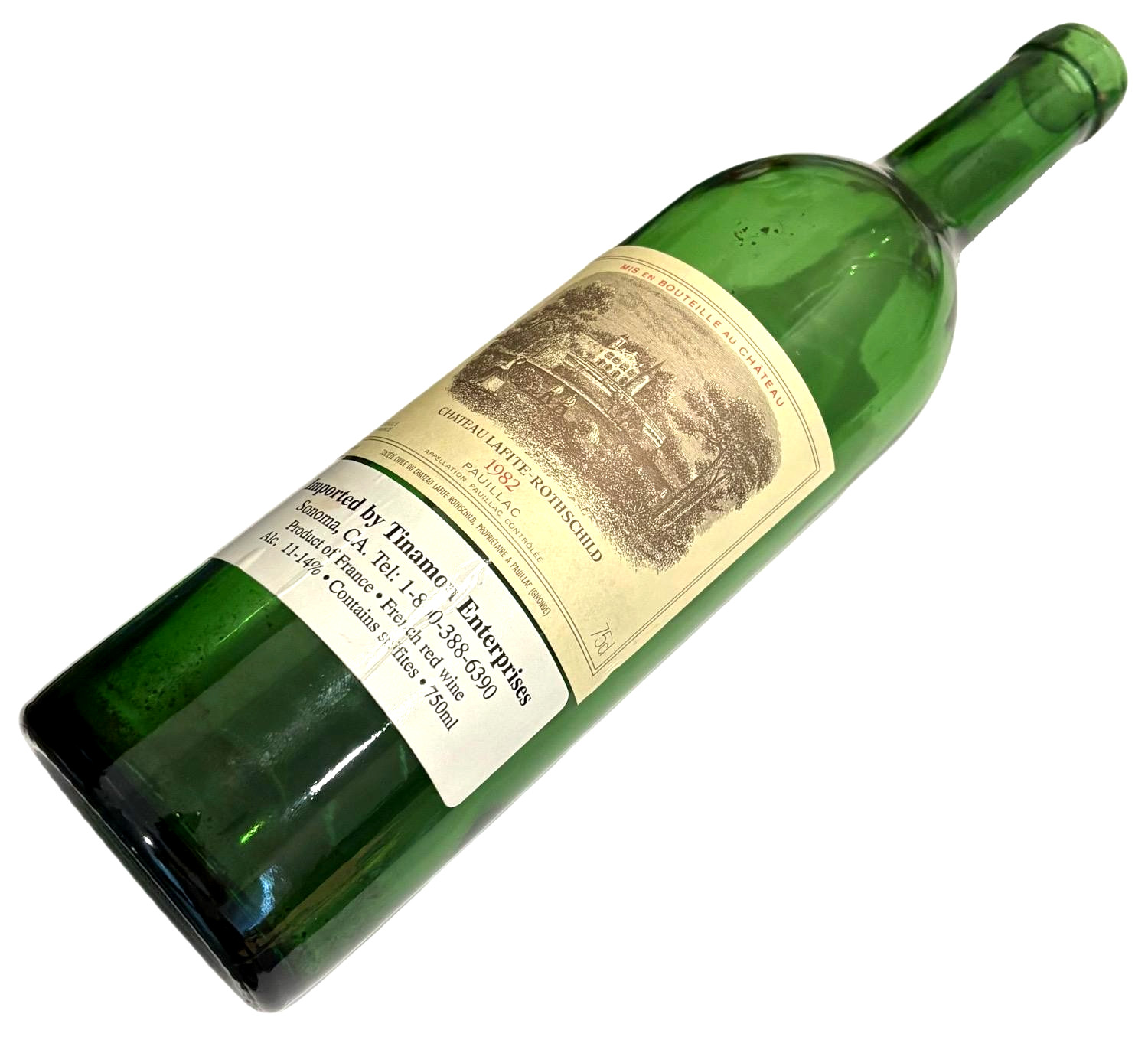 1982 Chateau Lafite Rothschild Pauillac Empty Wine Bottle Collectible ORIGINAL