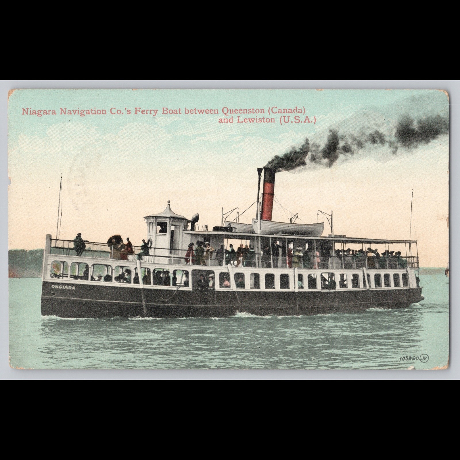 Postcard Niagara Navigation Co. Ferry Boat Queenston to Lewiston