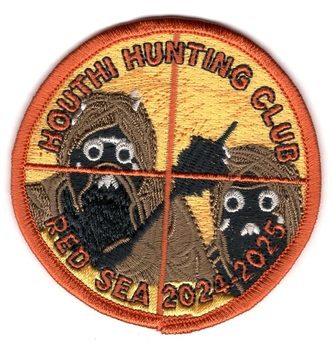 OPERATION PROSPERITY GUARDIAN RED SEA 2024-2025 HOUTHI HUNTING CLUB vêlkrö PATCH