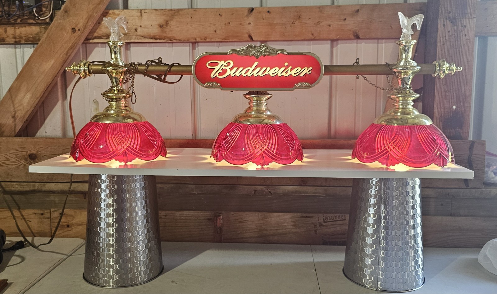 Rare Vintage Budweiser Pool Table Light Rare Vintage Budweiser Pool Table Light