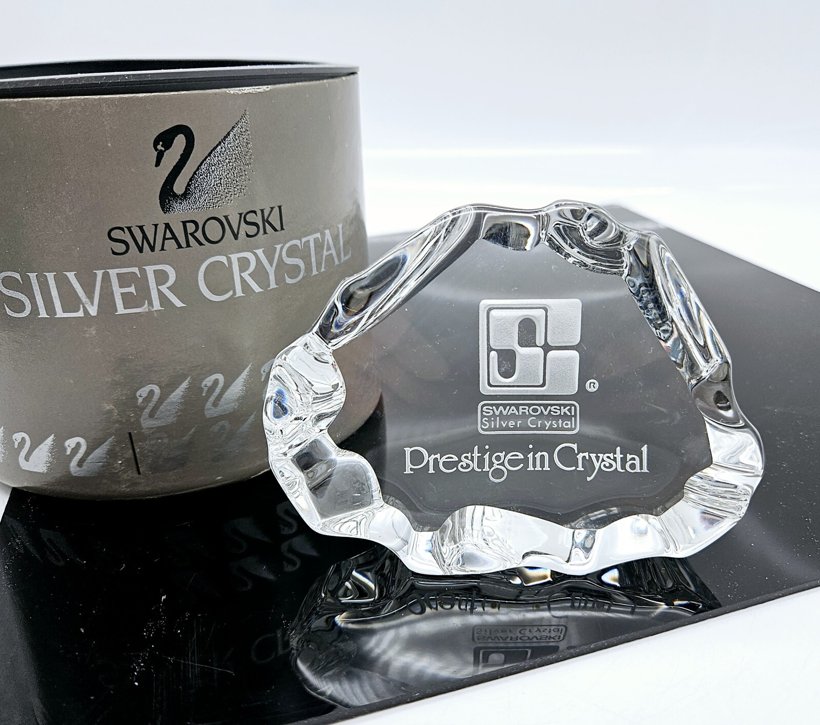 Swarovski Silver Prestige Plaque Crystal Store Display Iceberg 4\