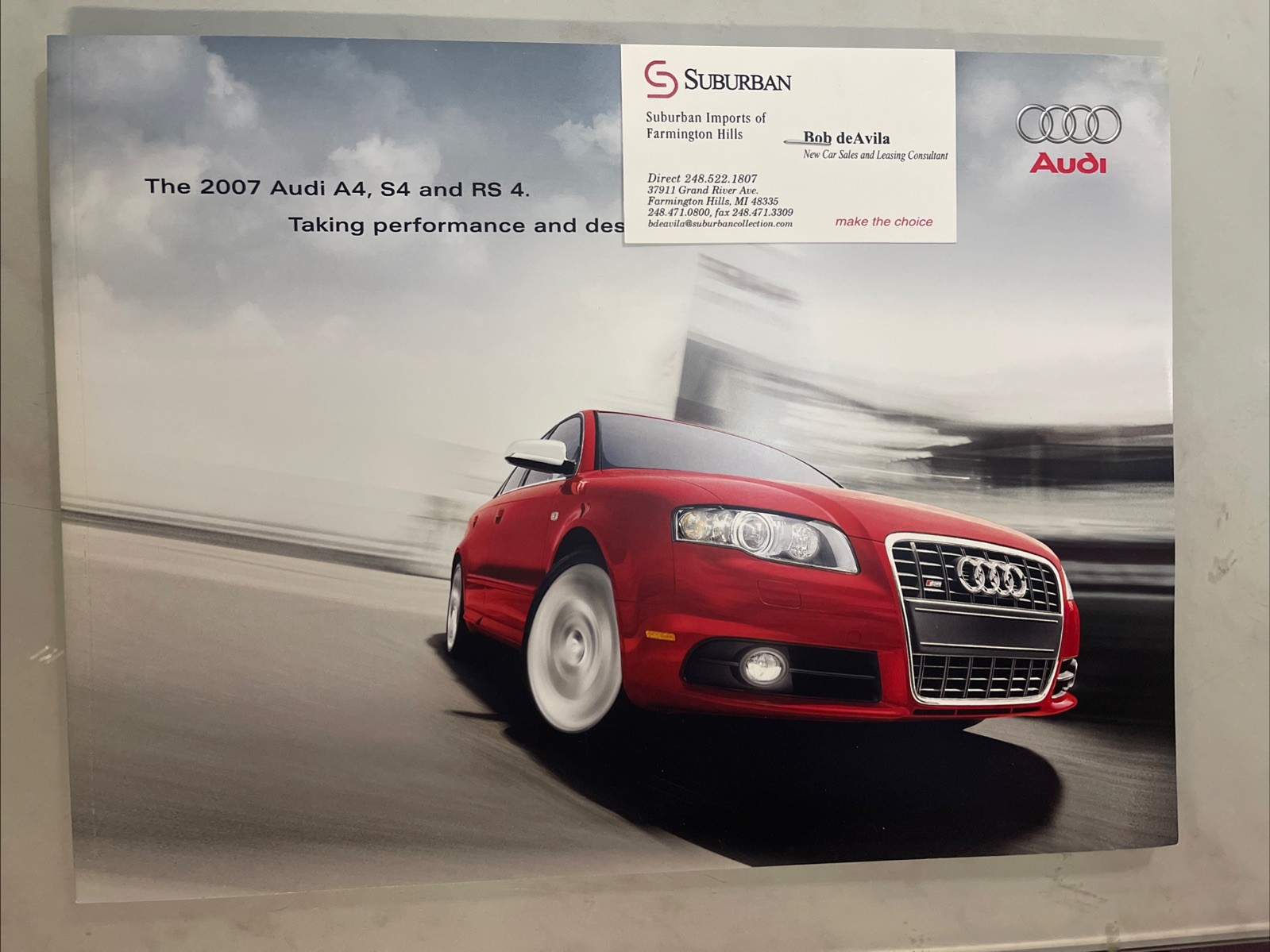 Original 2007 Audi A4 S4 RS 4 Deluxe Sales Brochure 07 Sedan Avant - NM