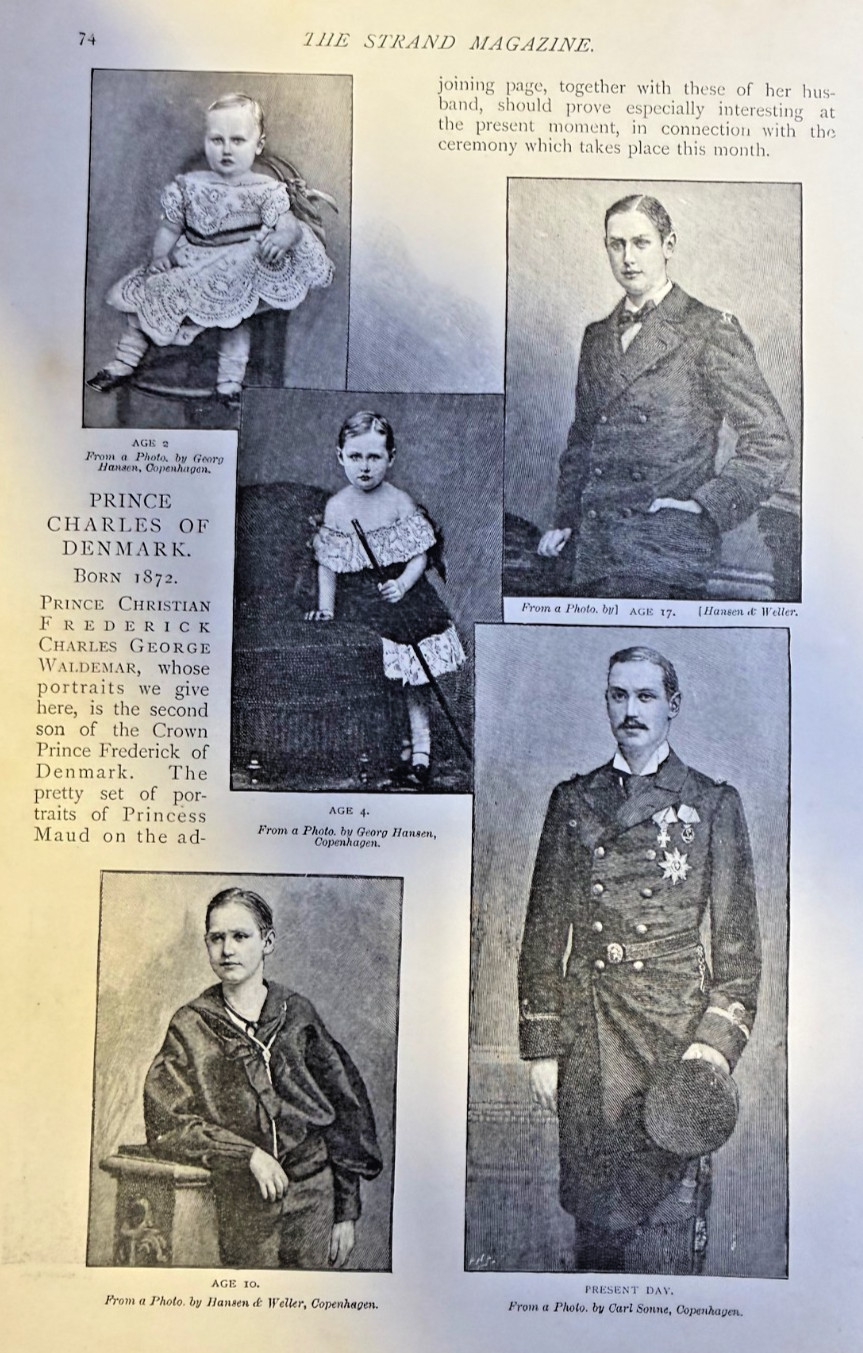 1896 Prince Charles of Denmark Frederick Charles George Waldemar