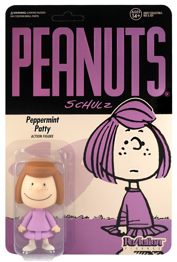 Peanuts Reaction Wave 2 Peppermint Patty Action Figure 10 CM Super7 Kak
