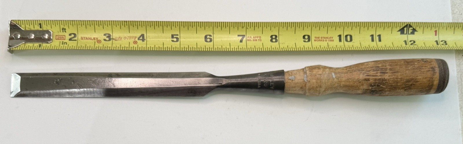 Vintage Stanley 720 Woodworking Chisel 3/4” USA Used Vintage Stanley 720 Woodworking Chisel 3/4” USA Used