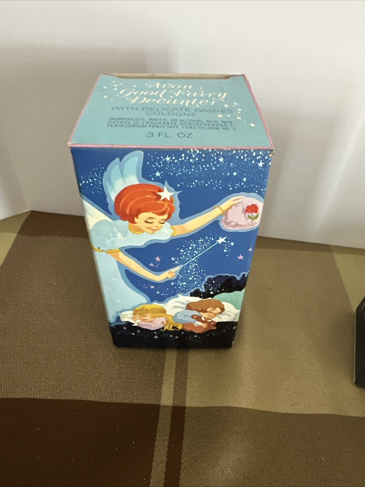 Vintage Avon Good Fairy Delicate Daisies Cologne w Box Wand  Fairy Candles NOS