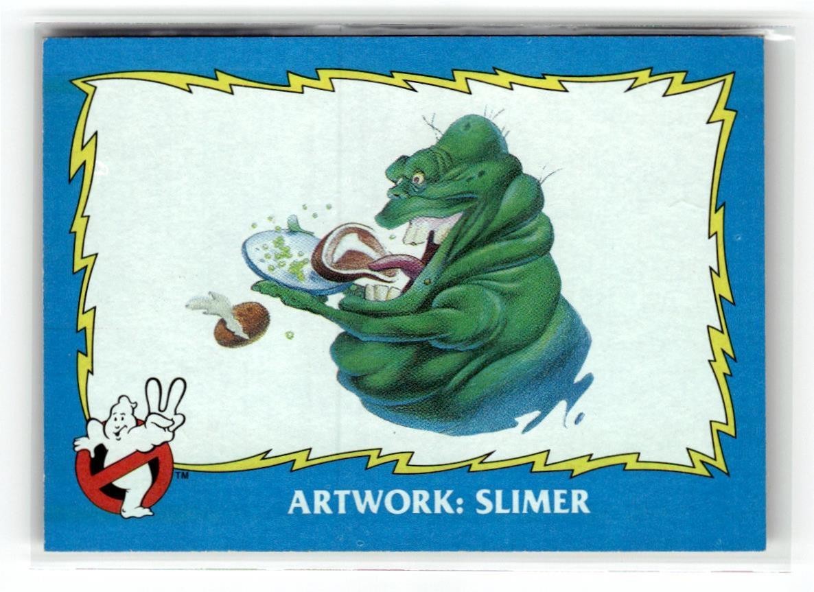 Topps 1989 Ghostbusters II Card Slimer concept Art