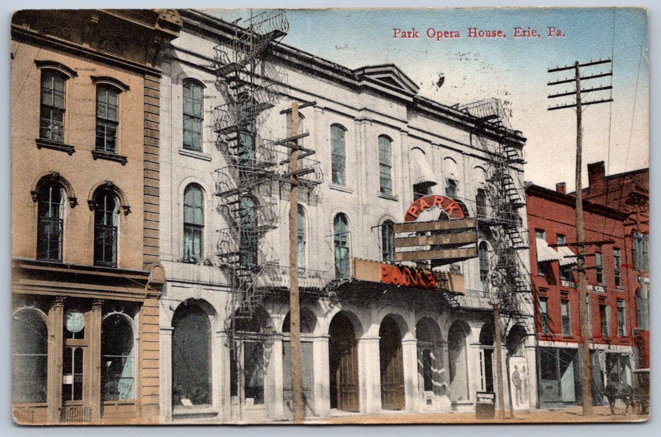 K41/ Erie Pennsylvania Postcard c1910 Park Opera House Theatre 77