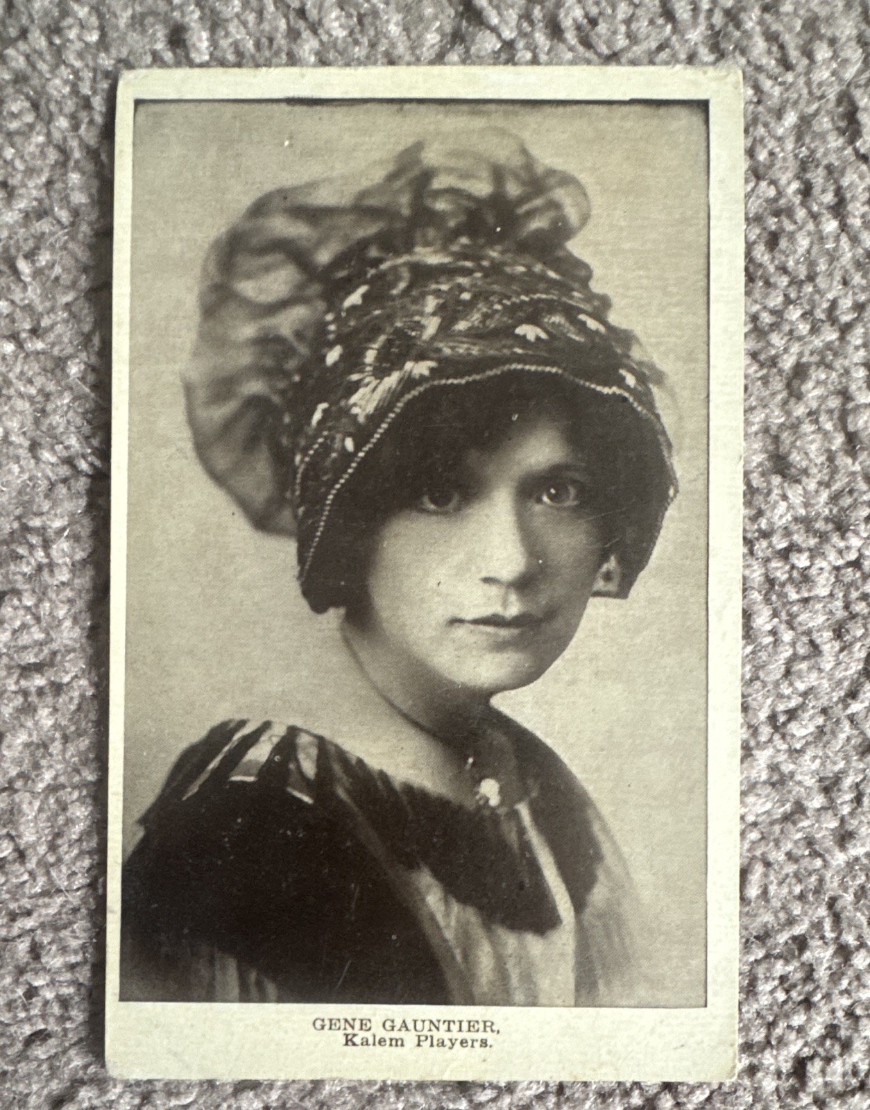 Gene Gauntier Kalem Players Antique Silent Film Actress Postcard 1910s Ess Ess