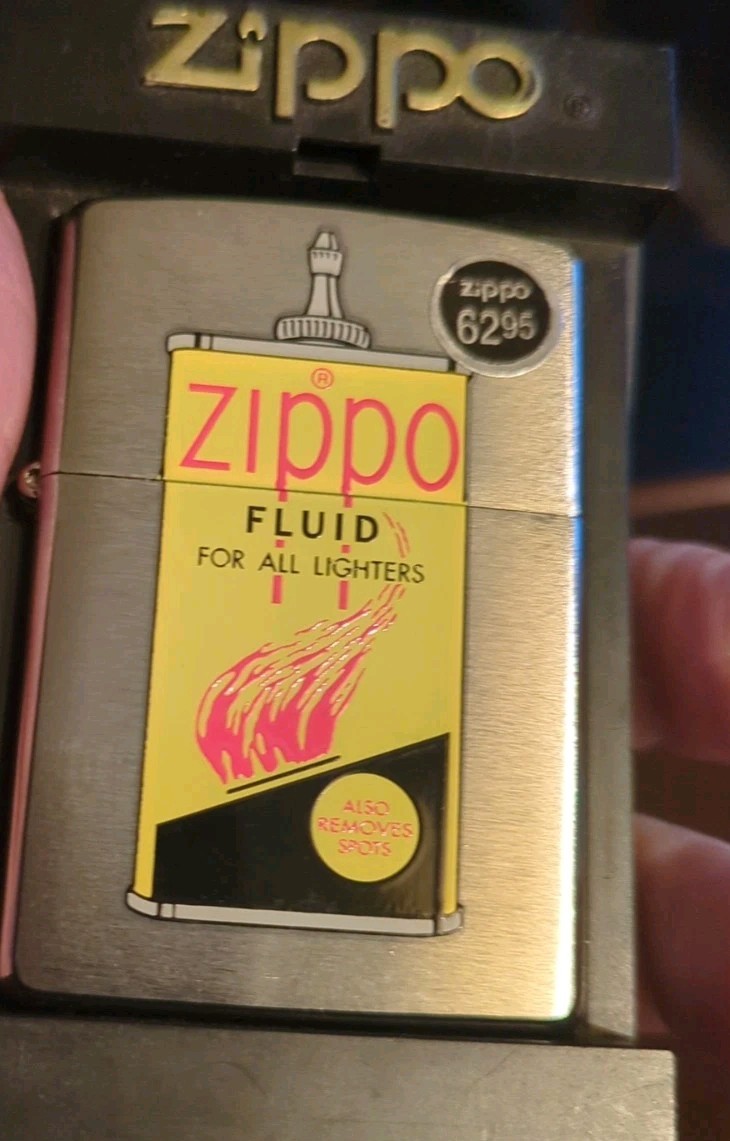Zippo Fluid Fuel Oil Can Metal Chrome Silver Lighter, 2008, Special edition NEW